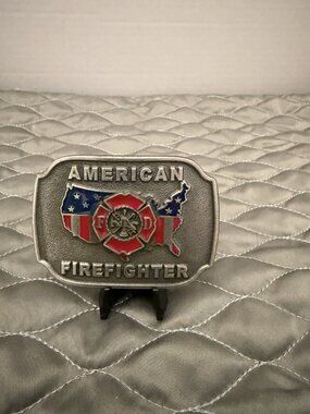 American Firefighter Belt Buckle Made In  USA